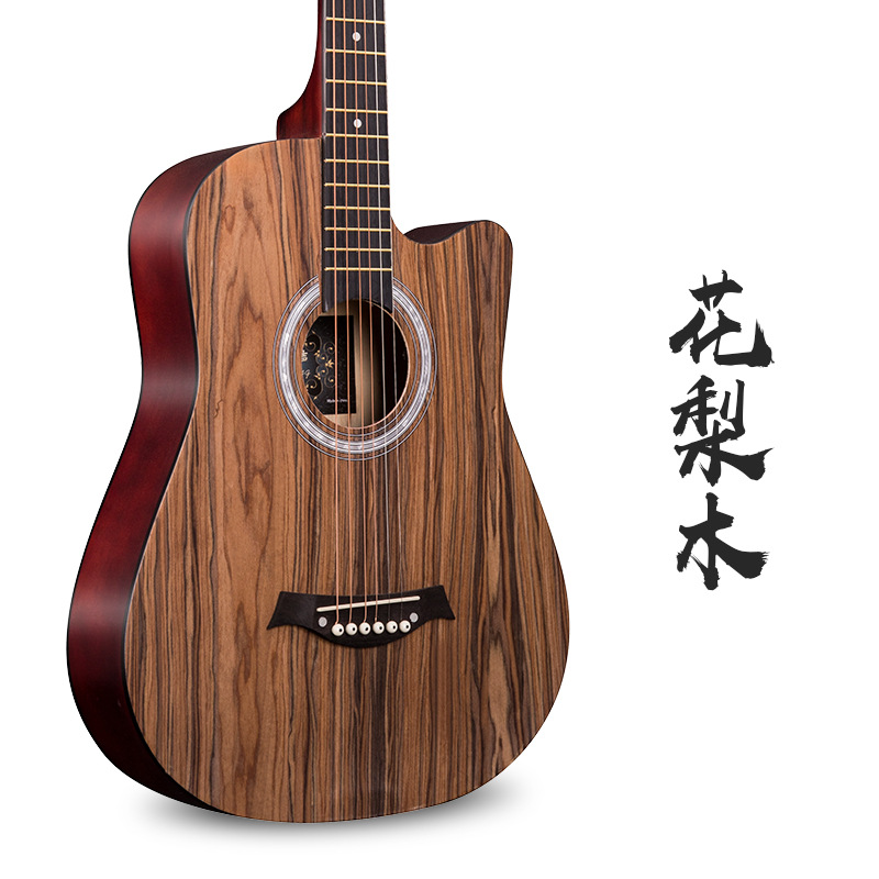 Guitarra 38-inch folk acoustic guitar Rosewood · White Oak · Rosewood · Ebony gran cantidad en stock al por mayor