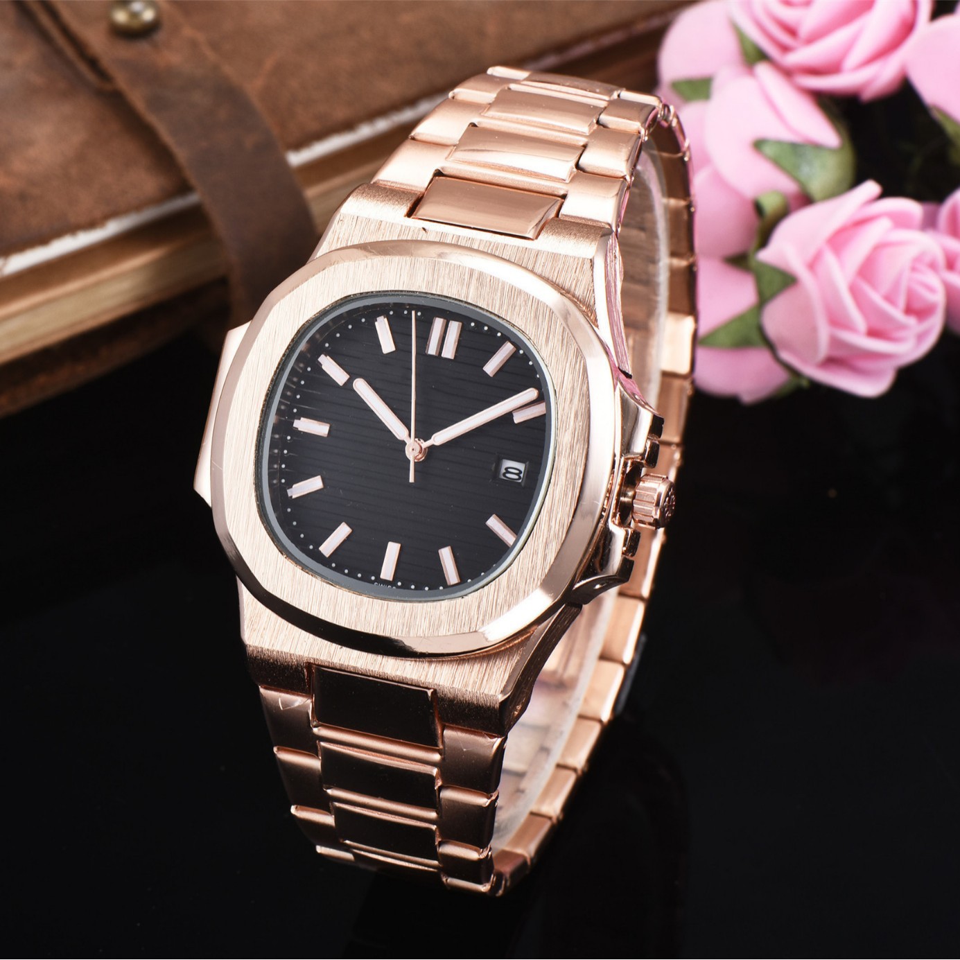 Foreign Trade Cross-Border Men's Business Model Baida Watch Three-Hand Quartz Watch Manufacturer