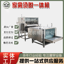 定制型全自动家禽烫脱一体机 小型鸡鸭鹅自动脱毛机 家禽屠宰设备