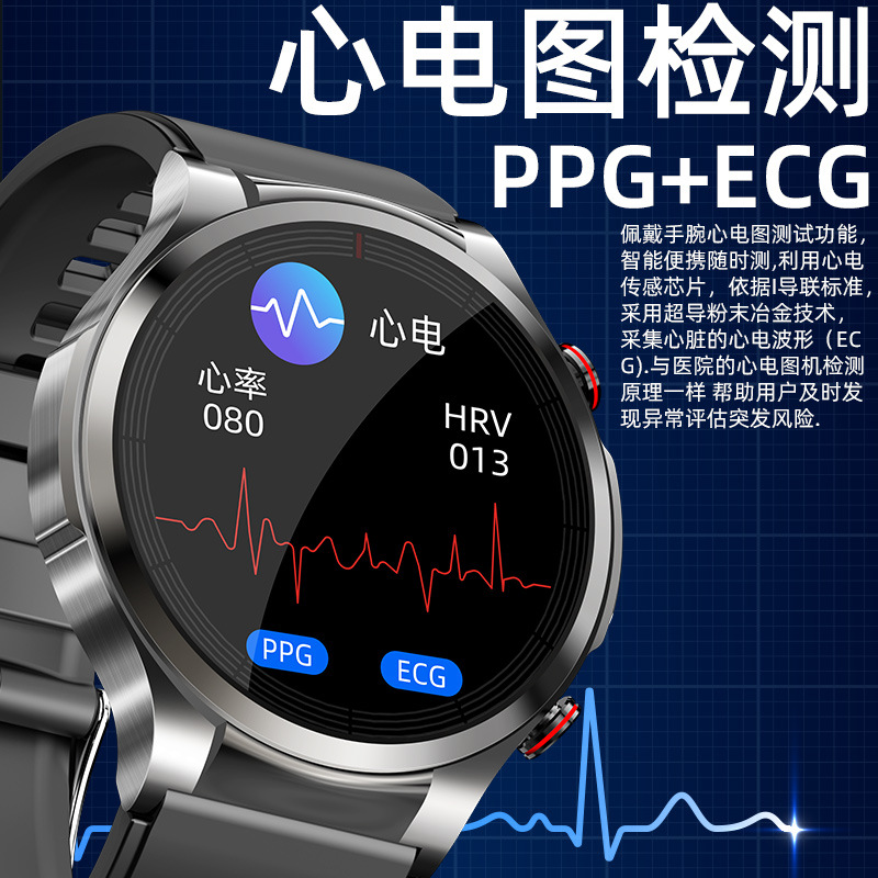 Reloj Inteligente W11PRO con Monitorización de ECG, Temperatura Corporal, Presión Arterial, Oxígeno en Sangre, Fabricante de Relojes Inteligentes con Monitorización de Salud