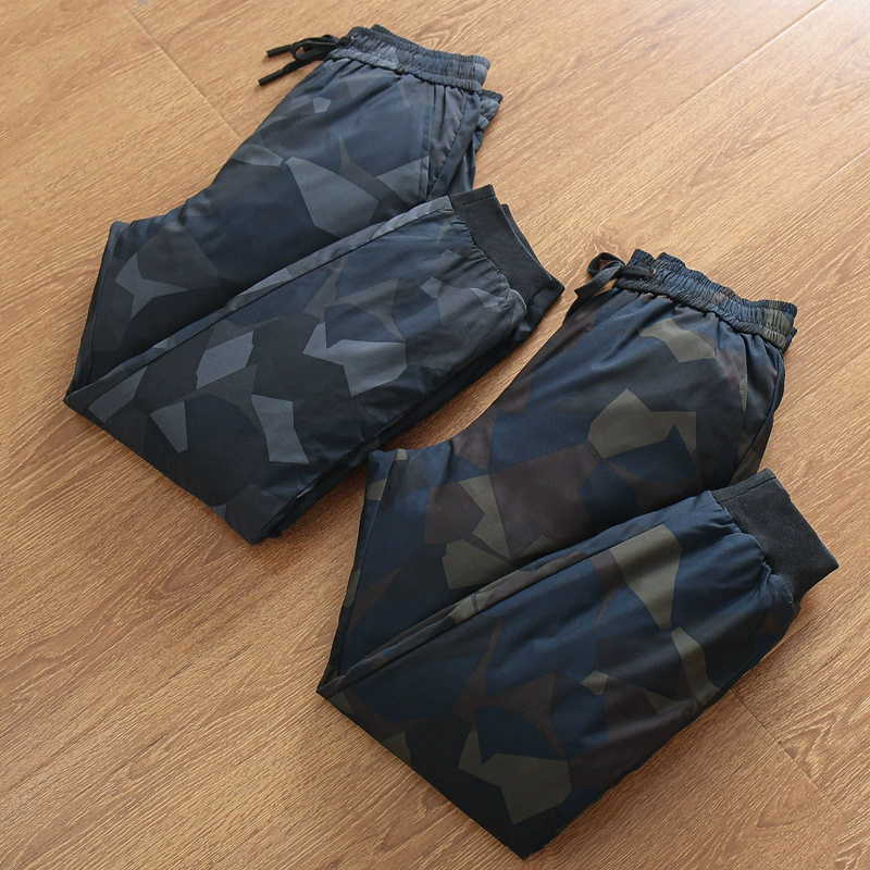 Распродажа! Было в цене 179 юаней, теперь всего 65! Элитный бренд, утепленные, теплые, плотные, зимние пуховые брюки, большие размеры для мужчин.