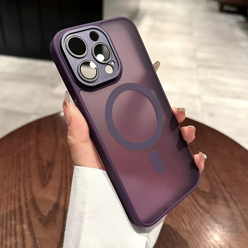 iphone16E スキンフィールつや消し磁気電話ケース Apple 17PROMAX アクリルオールインクルーシブチタン i15 ハードケースに適しています|undefined