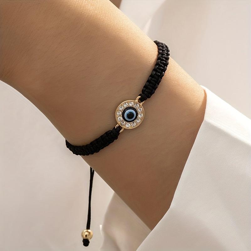 Adjustable Red String Bracelet Vintage Turkish Eye Bracelet Handmade Women's Evil Eye Braided Bracelet Adjustable Red String Bracelet Vintage Turkish Eye Bracelet Handmade Women's Evil Eye Braided Bracelet