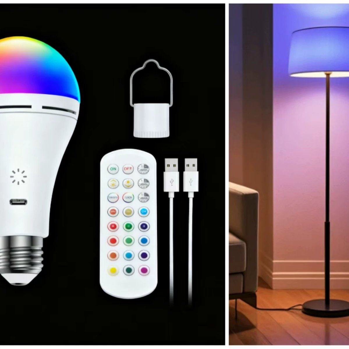 9W пульт дистанционного управления сенсорная зарядная лампа RGB цветное время домашняя спальня Настольная лампа торшерская лампа