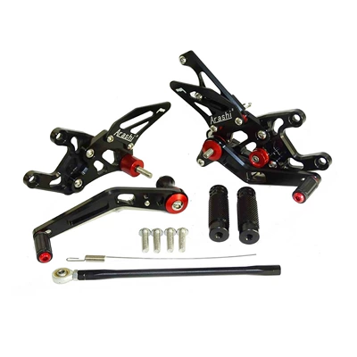Suitable for Honda Cbr1000Rr 08-11 Modified Motorcycle Adjustable Raised Footrest Rear Shift Assembly (Motorcycle pedals) - black
