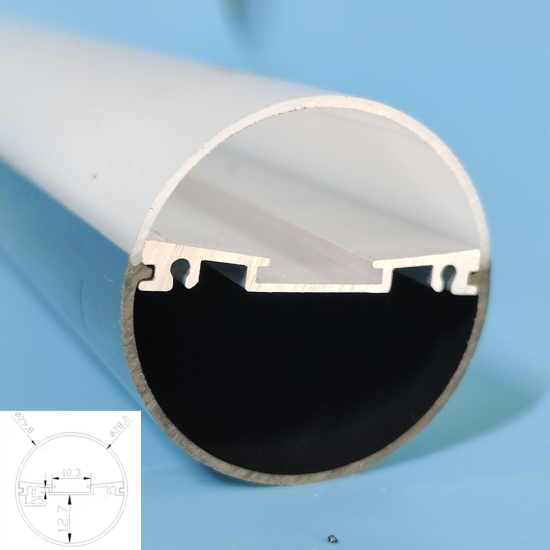 T10黑色防水灯管外壳黑色T10双色管直径30MM绿晟厂家供应led灯管