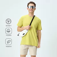 Новый продукт LULU быстросохнущая одежда мужская однотонная футболка против морщин черная технология лето отдых спорт бег фитнес с короткими рукавами