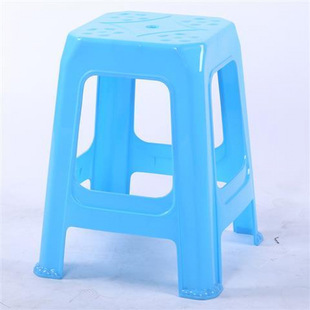 Plastic Stools for Home Use, Thickened Adult Dining Table Chairs, Square Stools, Round Stools, Benches, Plastic High Stools, Factory Direct Sales