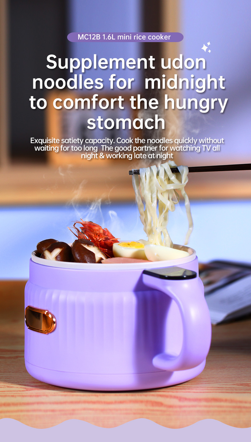 Cross-Border 110V Electric Small Multi-Functional Household Dormitory Instant Noodle Cooker US UK EU Plug_voghion.com