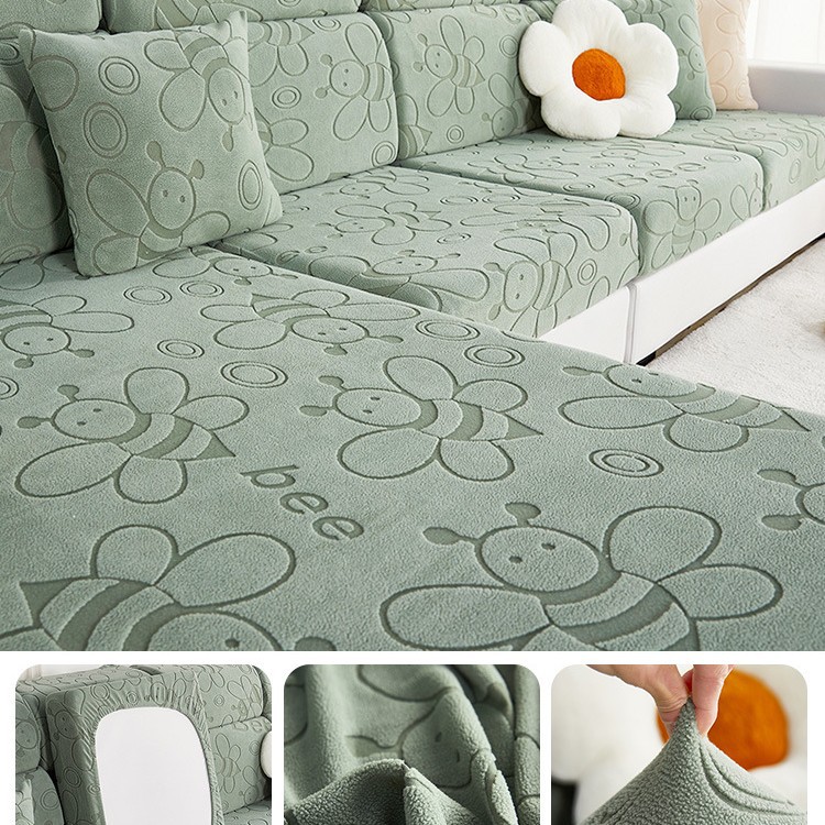 2023 nueva cubierta elástica del sofá cubierta trasera todo incluido cuatro estaciones universal antideslizante sofá cojín cubierta Toalla de tela cojín