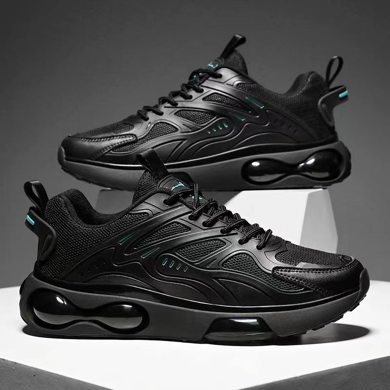 New Style Air Cushion Men's Sneakers Popcorn Dad Shoes Running Shoes Fashion Casual Teenager Student Sports Running Shoes
