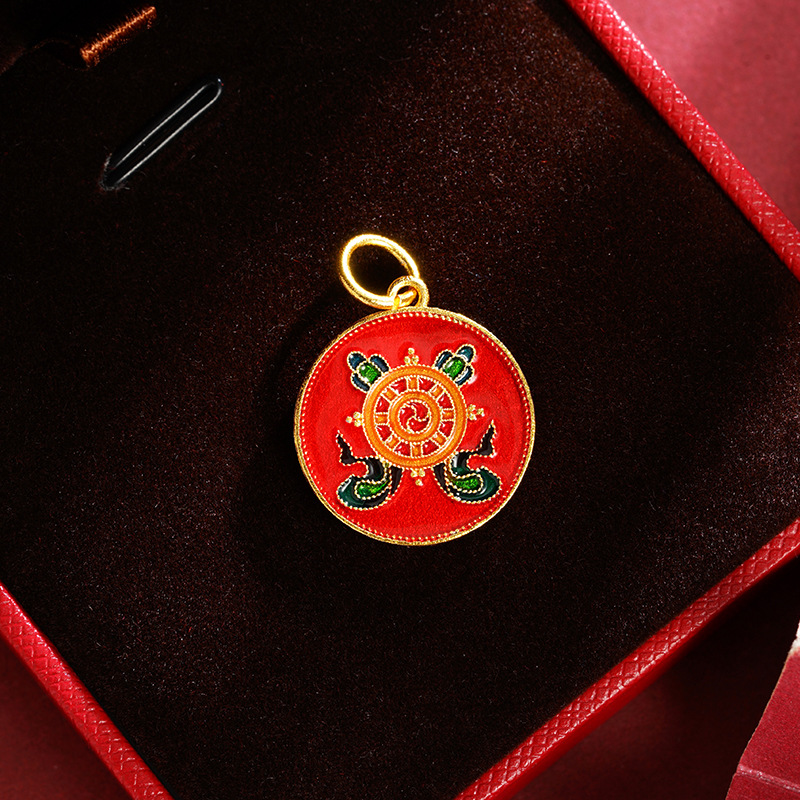 Buda de oro de oro de Vietnam colgante de doble cara diy accesorios de joyería universal cobre chapado en oro para hombres y mujeres fabricantes de alta protección de color al por mayor