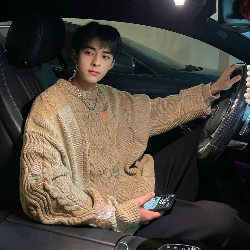 round-neck-couple-sweater-autumn-winter-new-mens-knitted-pullovers-embroidery-patterns-male-knitwear-clothing round-neck-couple-sweater-autumn-winter-new-mens-knitted-pullovers-embroidery-patterns-male-knitwear-clothing