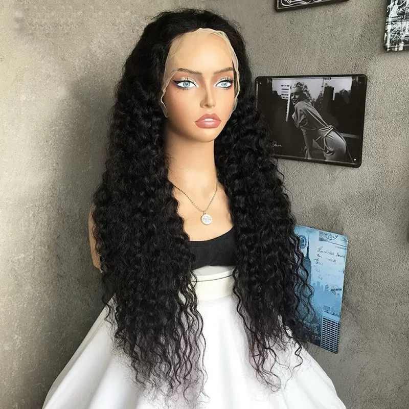 Front Lace Curly Wig for Women, New Amazon Bestseller, African Middle-Parted Long Curly Synthetic Full Wig Front Lace Curly Wig for Women, New Amazon Bestseller, African Middle-Parted Long Curly Synthetic Full Wig