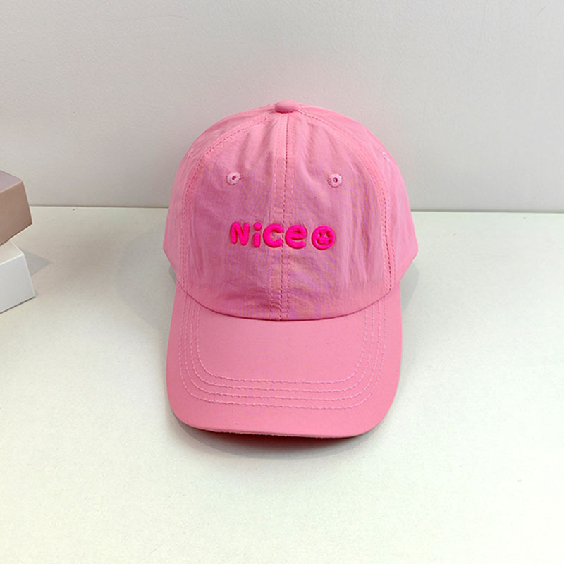 Sombreros infantiles primavera y verano color caramelo sombrero de sol de niñas letras bonitas sombrero de béisbol sombrero de boca de pato sombrero de sol de bebé