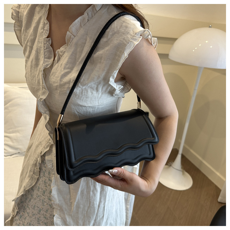 Populær mode armhule firkantet 2024 sommer ny koreansk version enkelt skulder håndtaske lille frisk dametaske_voghion.com