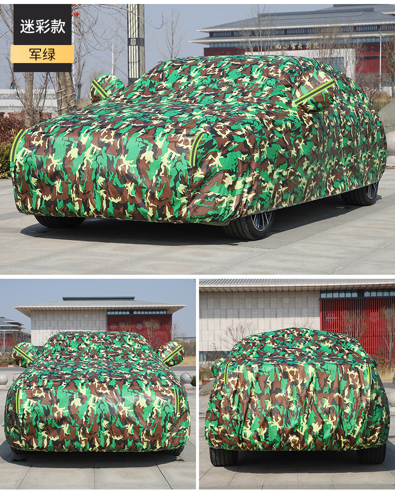 In-Stock Car Cover Full Cover Dupont Oxford Cloth Thickened Car Cover Rainproof Sunproof Heat Insulation Sunshade Dustproof Cover