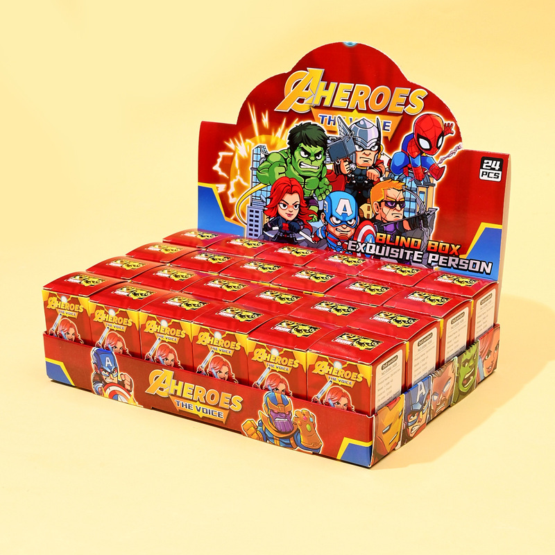 クロスボーダー新マーベルシリーズ 24 小箱ブラインドボックスおもちゃ人形キーホルダーペンダントスパイダーマンキャプテンアメリカ|undefined
