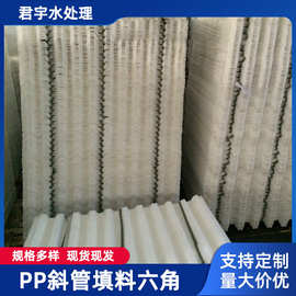 厂家批发pp蜂窝斜管填料 用于沉淀池 除砂池的污水处理 斜管填料