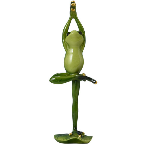American Yoga Frog Pastoral Resin Crafts Decoration TV Cabinet Entrance Wine Cabinet Animal Ornaments