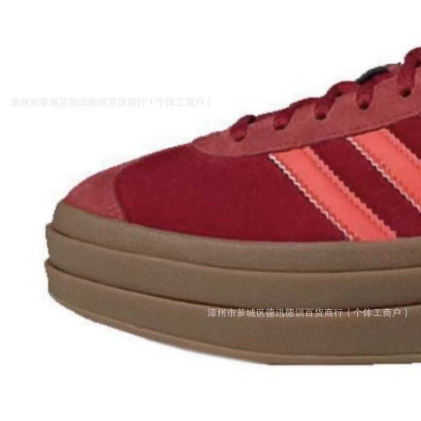 Подлинные оригинальные кожаные туфли Gazelle Adidas низкого кроя, массивная подошва, кроссовки, стиль змеи года, тренировочные кроссовки AD