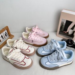 Yuanbo 2025 Spring New Low-top Student Canvas Shoes Women's Casual Sports Canvas Shoes Leather Women's Shoes for Hair