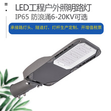 LED外贸工程款可调角度路灯头压铸外壳新款防雷6-20KV市电路灯