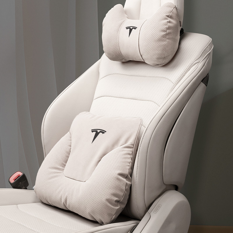 テスラモデル 3 新バージョン/Y/S/X ヘッドレスト、腰枕、首枕、カーシートクッション、カー用品に適しています。|undefined