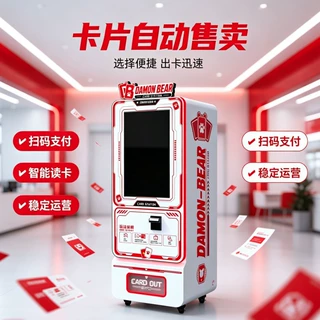 新款立式卡片售卖机 电玩城盲盒卡自助出卡机 商用游艺设备厂家直