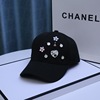Hat, quality trend fashionable baseball cap, Chanel style, Korean style, flowered
