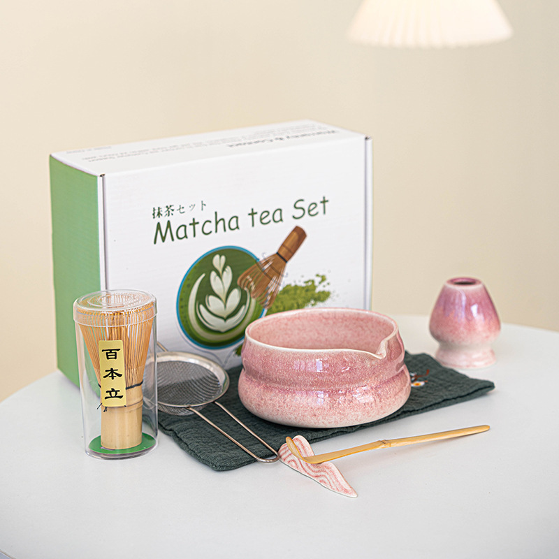 日本製ギフトボックスセット クロスボーダーインスタイル 抹茶ボウル 抹茶ティーセット 百本立陶器 クロスボーダー限定|undefined