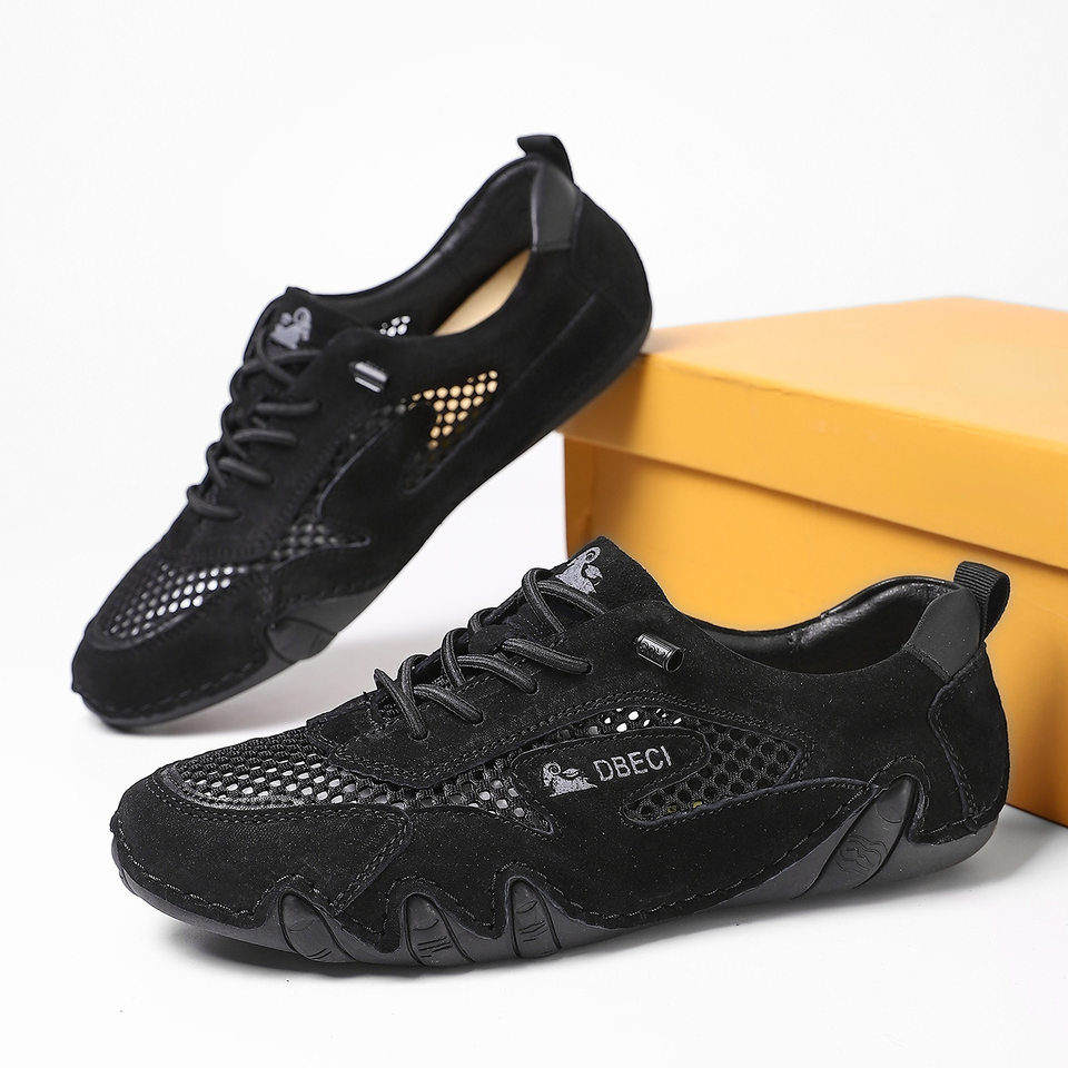 Giày thể thao unisex cỡ lớn thoáng khí lưới mùa hè, đế bằng — 661 Màu đen, 661 màu cát, 661 màu hồng, 661 màu nâu