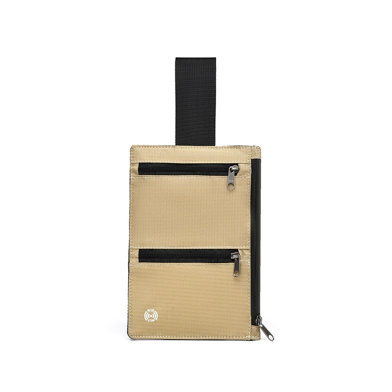 Ручной кошелёк для паспорта, ультратонкий анти‑вор с RFID, 18,5×12,5×0,5 см