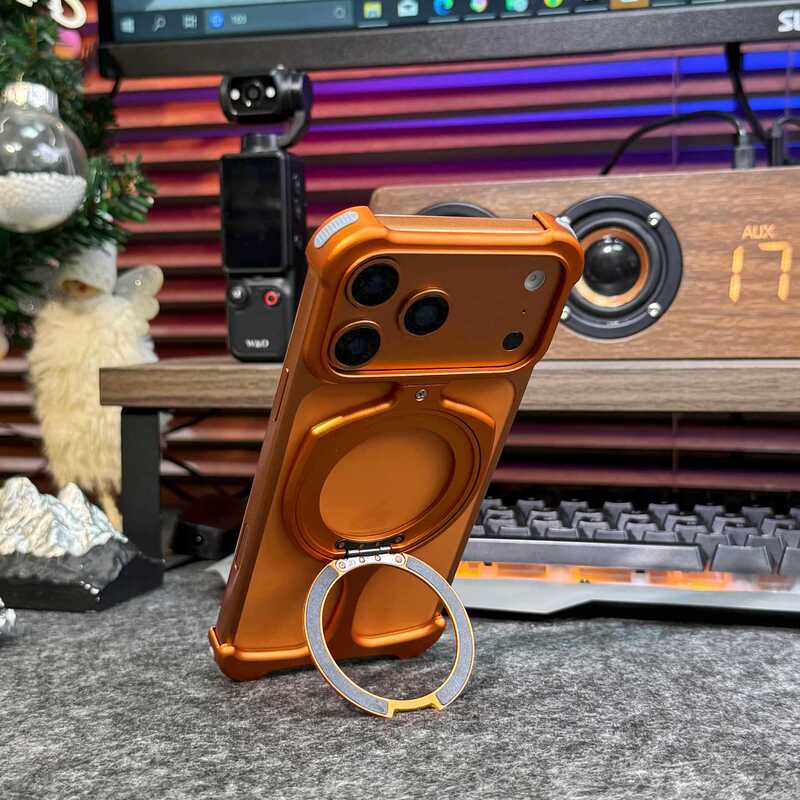 Suitable for iPhone 16 Pro Trophy-Style Rotating Stand, Apple 16 Pro Max Magnetic Metal Anti-Drop Phone Case Suitable for iPhone 16 Pro Trophy-Style Rotating Stand, Apple 16 Pro Max Magnetic Metal Anti-Drop Phone Case