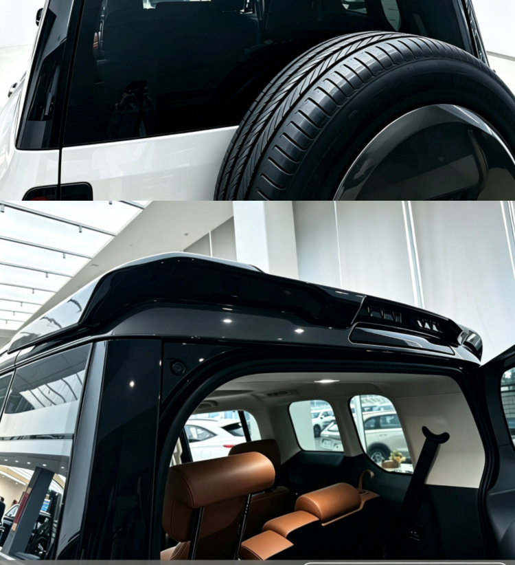Suitable for the seven-seater Great Wall H10 Defender model, sports rear spoiler modification, tailgate top wing, fixed wind wing, no-drill installation accessories
