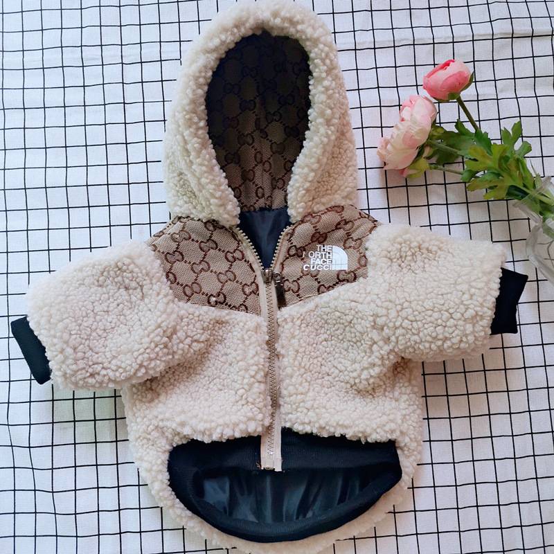 Tide Brand Pet Coat Foreign Trade Warm New Clothes for Autumn and Winter Puppy Clothing Fadou Teddy Bixianari