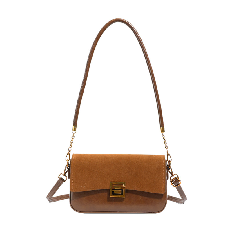 Transfronterizos de alta sensación bolso de brazo bolso de mujer 2025 invierno nuevo nicho de estilo retro bolso de hombro bolso de moda image 8