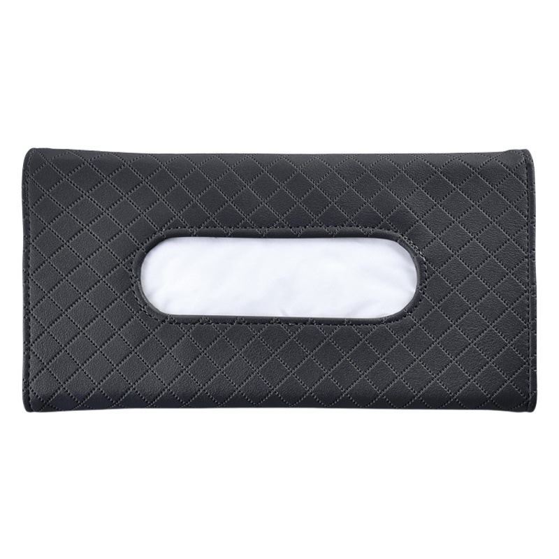 Caja de pañuelos de coche colgando visera silla trasera claraboyas caja de pañuelos de coche colgando de cuero creativo suministros de Interior de coche image 1