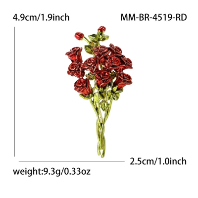 New Fashion High-end Alloy Yaxa sancaqları - red-4519-rd