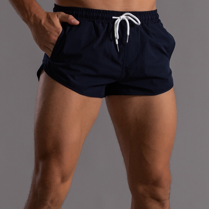 Elastic Quick-Dry Sports Pants Marathon Track and Field Running Shorts Men's Fitness Large Size Moisture-Wicking Three-Quarter Pants