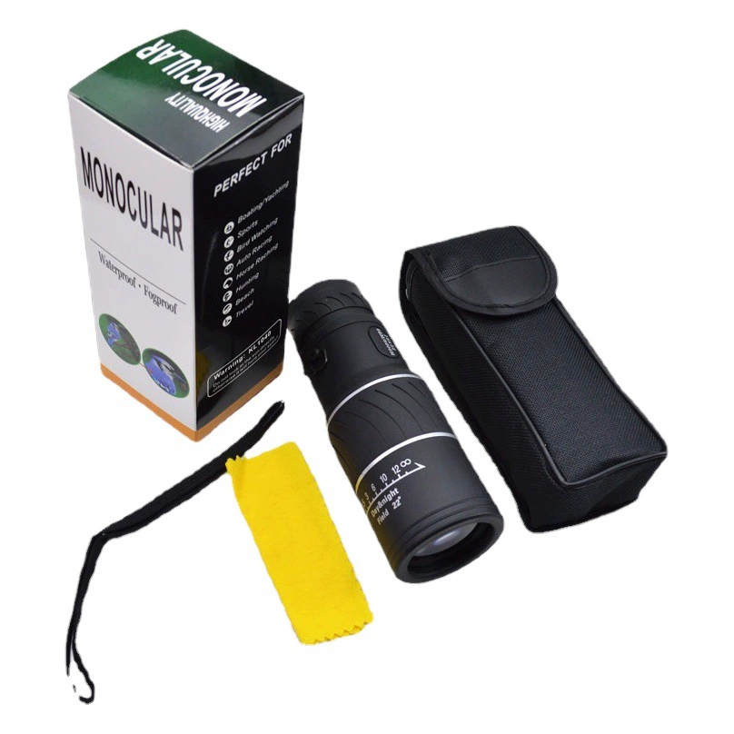 Монокулярный телескоп 16X52 с высоким увеличением, высокой четкостью, ночным видением при слабом освещении, для использования на открытом воздухе, оптовая продажа от производителя для Amazon.