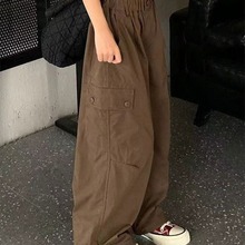 韩国童装女童工装裤秋季休闲裤新款2023儿童裤子宽松百搭长裤潮流