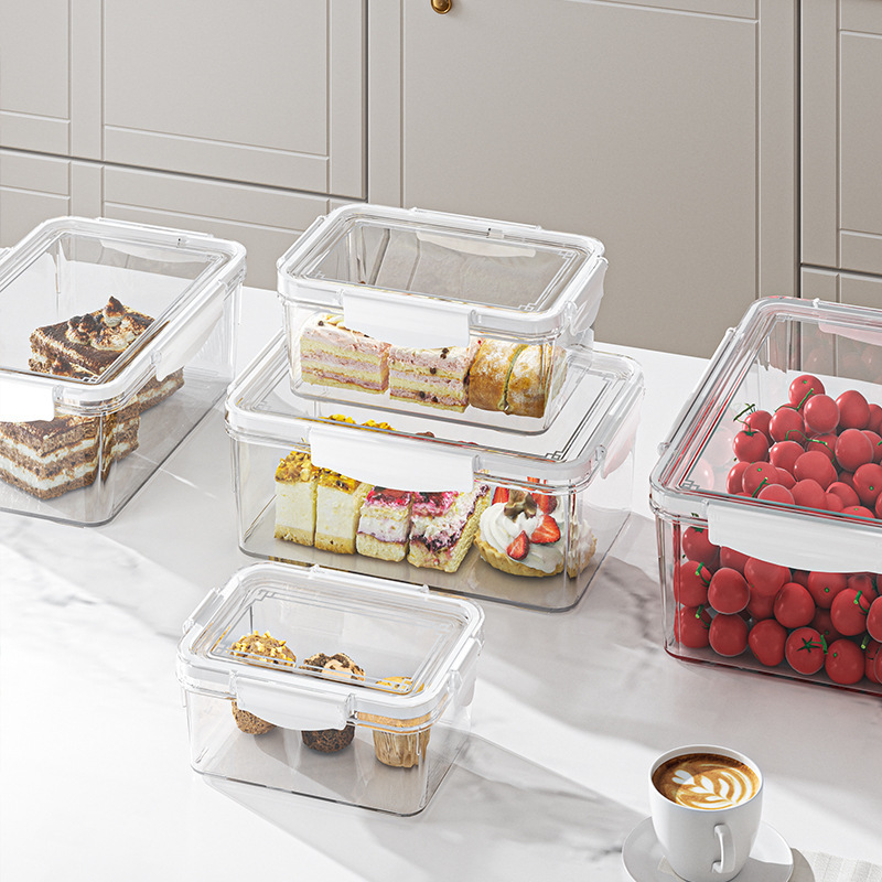 Fresh-keeping Box Food Grade Refrigerator Special Storage Box Frozen Sealed Box with Lid