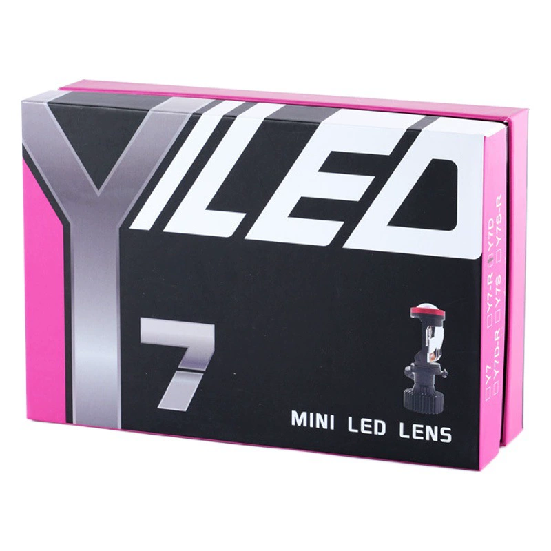 Популярная автомобильная фара с линзами Y7D h4, встроенная бифокальная лазерная фара «рыбий глаз» для дальнего и ближнего света, супер яркая, 50 Вт, светодиодная лампа y7d