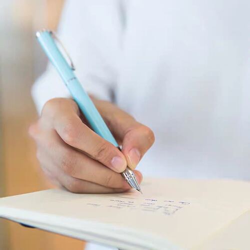 Deli S271 metal fountain pen student office business calligraphy pen positive posture writing pen fine fountain pen writing calligraphy pen