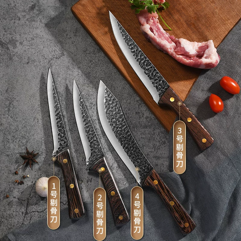 Особенности бойни, сушёное мясо knives и кости, бритье костей, бритье костей, резко разделённое мясо, мясо, мясная кухня ножи из нержавеющей стали острый