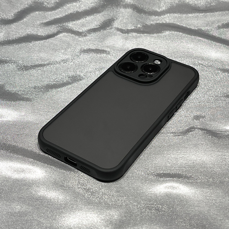Frosted Black New Model Suitable for Apple 17Promax Mobile Phone Case Iphone16 Anti-Fall 15 All-Inclusive 14 Silicone