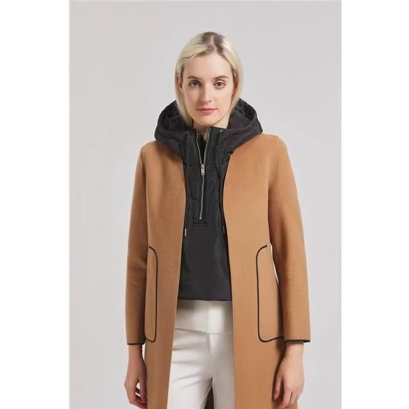 Popular autumn and winter hat: down cotton hooded vest, windproof outdoor cycling cap, paired with a coat, two-piece faux collar hat