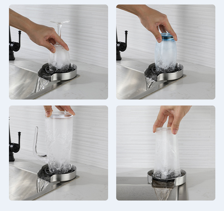 Bar counter cleaning nozzle, household stainless steel fully automatic cup maker, coffee and milk tea shop bottle washer, cup washer, high pressure undefined