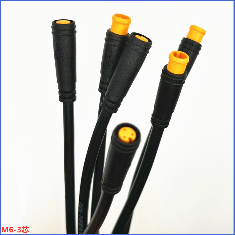 源头厂家3芯宝马头/M6迷你快速插头连接头 2-6芯  汽车灯灯带专用